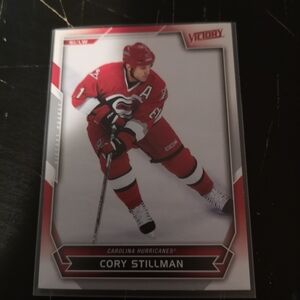 Victory Red and White Hockey Card